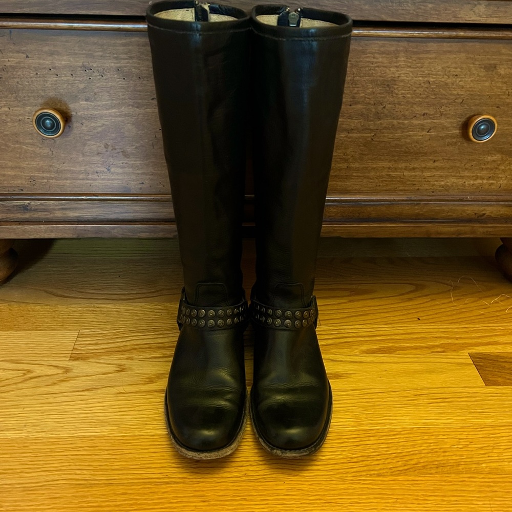 Frye Phillip Studded Harness Boots
